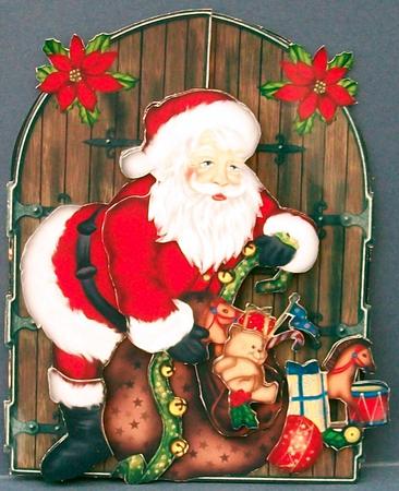 Santa Knocking at the Door by Cheryl French