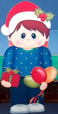 3D on the Shelf Card Kit - Little Christmas Party Boy by Cheryl French