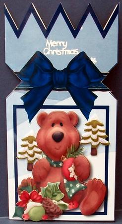 Lovely D.l Christmas Thicket Bear  by Cheryl French