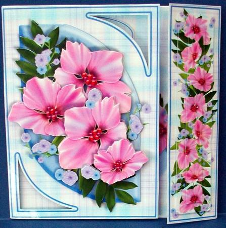 Offset Gatefold Card Kit - Pink Fantasy by Cheryl French