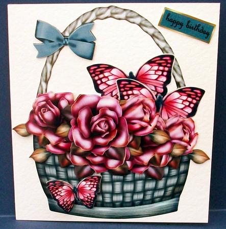 Basket Roses Get Well Soon by Cheryl French