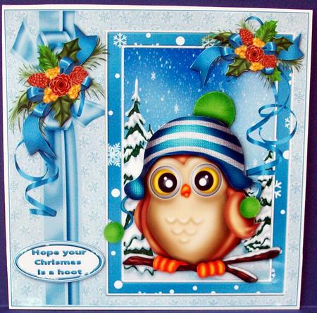 8x8 Owl Christmas Wishes Mini Kit by Cheryl French