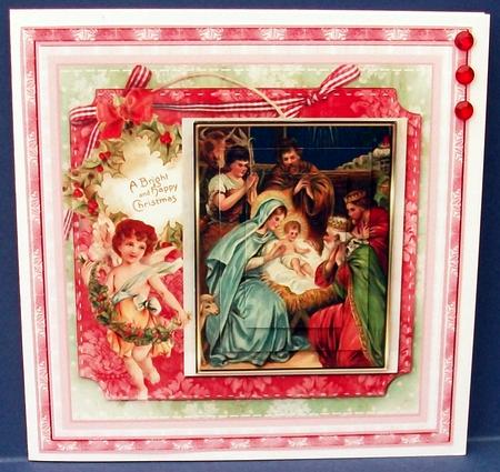 Vintage Nativity Topper by Cheryl French