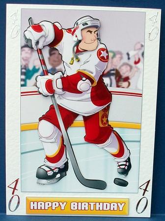 Ice Hockey Dude by Cheryl French