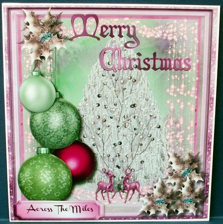 Lovely, Baubles, Sparkle, and Holly, 4 by Cheryl French