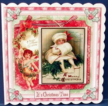 Vintage Christmas Pyramid Topper by Cheryl French