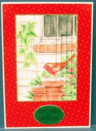 Bird in Snow by Cheryl French
