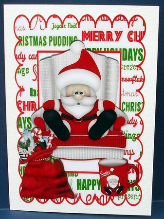 Santa Having a Snooze in His Chair by Cheryl French