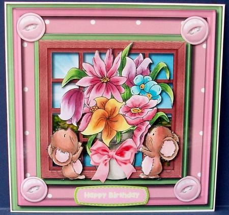 8x8 Mini Kit, Little Mice Blooms  by Cheryl French