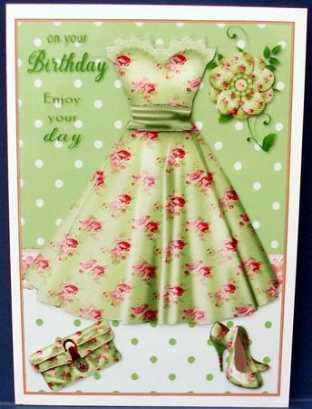 Pretty Vintage Roses Birthday Dress by Cheryl French