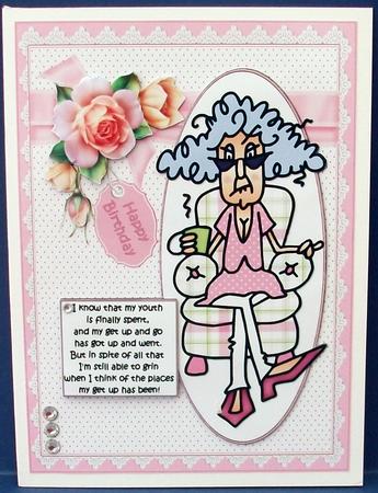 Stella Thinks About Her Youth Quick Card by Cheryl French