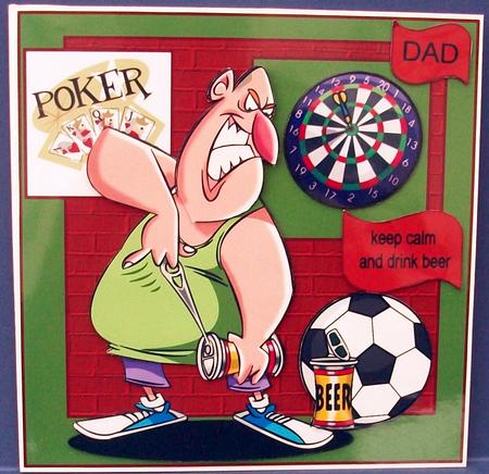 Beer Darts and Football by Cheryl French