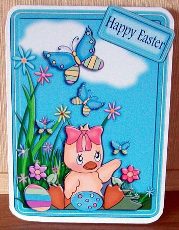 Spring Happy Easter Chick by Cheryl French