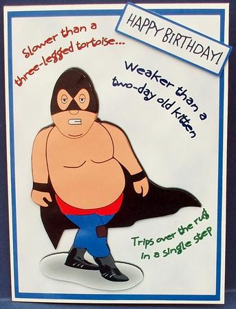 Not-quite Super Hero Birthday Fathers Day by Cheryl French
