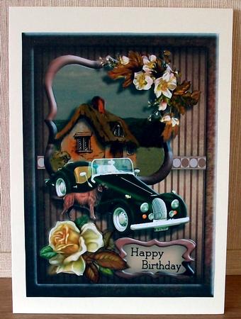 Man's Birthday or Father's Day at the Cottage Card Topper by Cheryl French