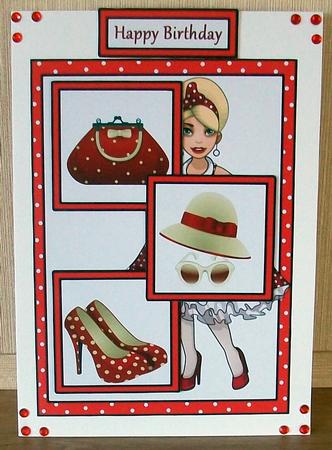 Three Squares- Polka Dot Birthday by Cheryl French