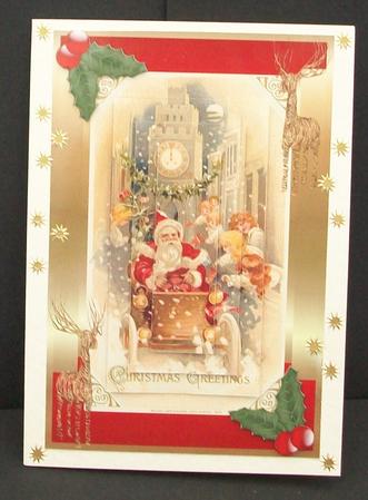 Father Christmas Pyramid Topper by Cheryl French