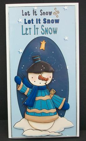 Let It Snow Snowman Step by Step by Cheryl French
