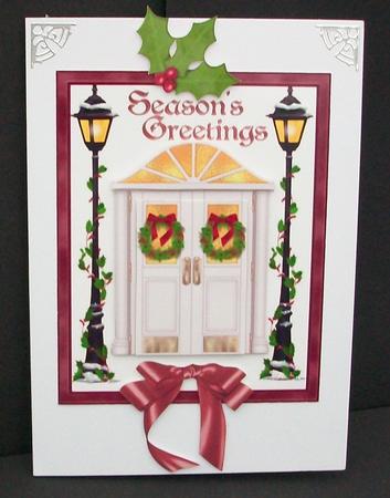 Season's Greetings Front Door by Cheryl French