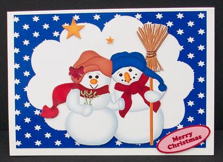 Two Happy Snowmen by Cheryl French