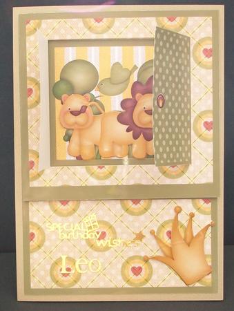 Open the Door! King of the Jungle Card by Cheryl French