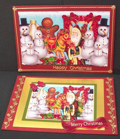 Santa 2 Up by Cheryl French