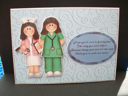 Doctor and Nurse Get Well Soon by Cheryl French