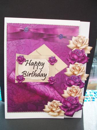 Happy Birthday Roses by Cheryl French