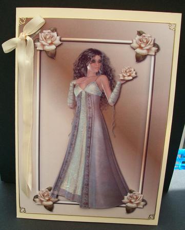 The Rose Lady Quick Card by Cheryl French