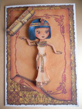 Egyptian Lady Decoupage by Cheryl Louis