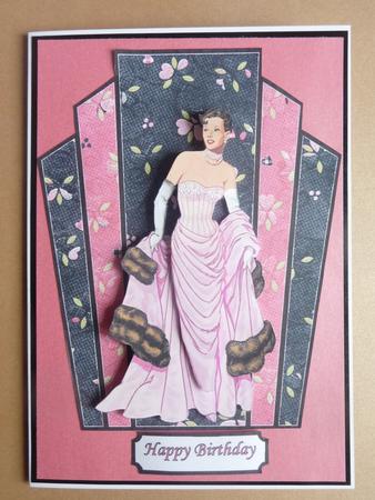 Floral Deco Lady by Cheryl Louis