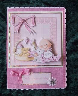 Baby Girl with Toy and Basket by Cheryl Morrison