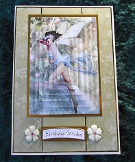 Forest Fairy Acantha Blue Pyramid by Cheryl Morrison