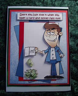 Paul Loves His Card Inside Out Topper by Cheryl Morrison