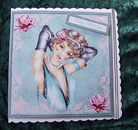 Deco and Roses 8x8 Topper by Cheryl Morrison