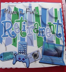 8 x 8 Retirement Gadgets N Gizmos Scalloped Corner Kit by Cheryl Morrison