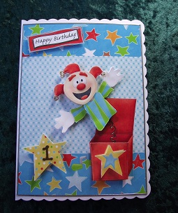 Jack in the Box with Yellow Stars by Cheryl Morrison