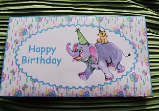 Birthday Elephant Boy Moneywallet by Cheryl Morrison