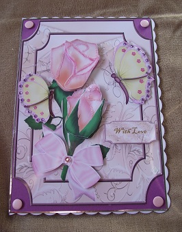 Roses and Butterflies by Cheryl Morrison