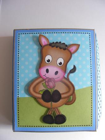 3D Gigi Horse Gift Box Card Kit & 3D Decoupage by Cheryl Smith