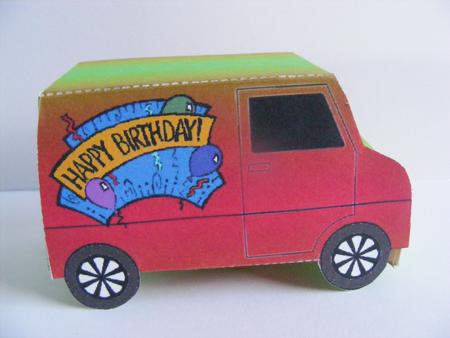 Model Van - Birthday Balloons 1 by Cheryl Smith