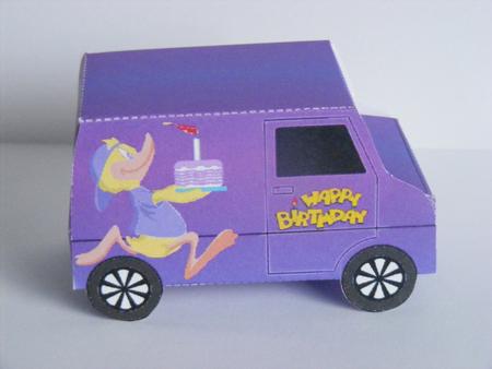 Model Van - Birthday Cake Duck 5 by Cheryl Smith