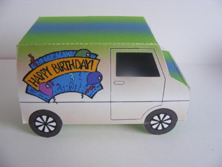 Model Van - Birthday Balloons 9 by Cheryl Smith