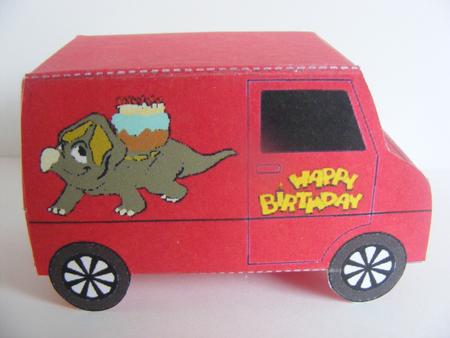 Model Van - Birthday Dinosaur 2 by Cheryl Smith
