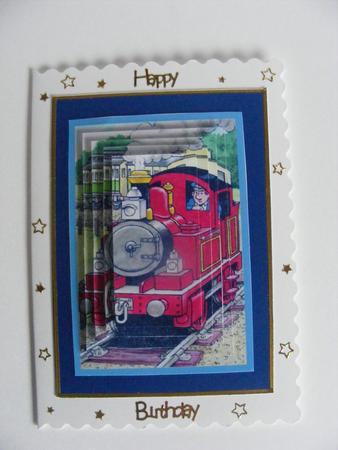 Tobias the Tank Engine 3D Pyramid Sheet by Cheryl Smith