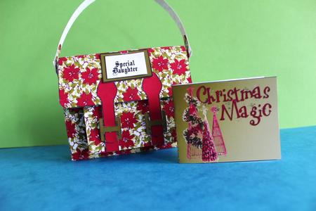 Satchel - Christmas Pointsetta by Cheryl Smith