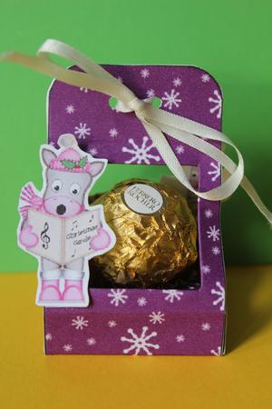 Gigi Horse 3D Xmas Treat Box Tree Decoration Easifold Frame by Cheryl Smith