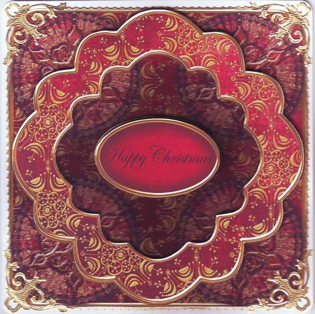 Dred Goldflake Happy Christmas 3D Rosette Topper by Chris Keys