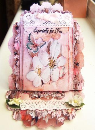 Fancy Easel Pink Flowers by Chris Keys