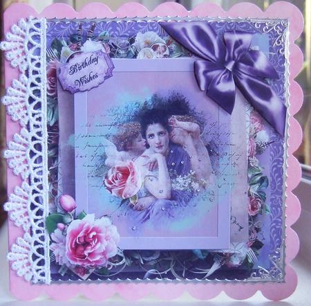 Framed Lavender Card by Chris Keys